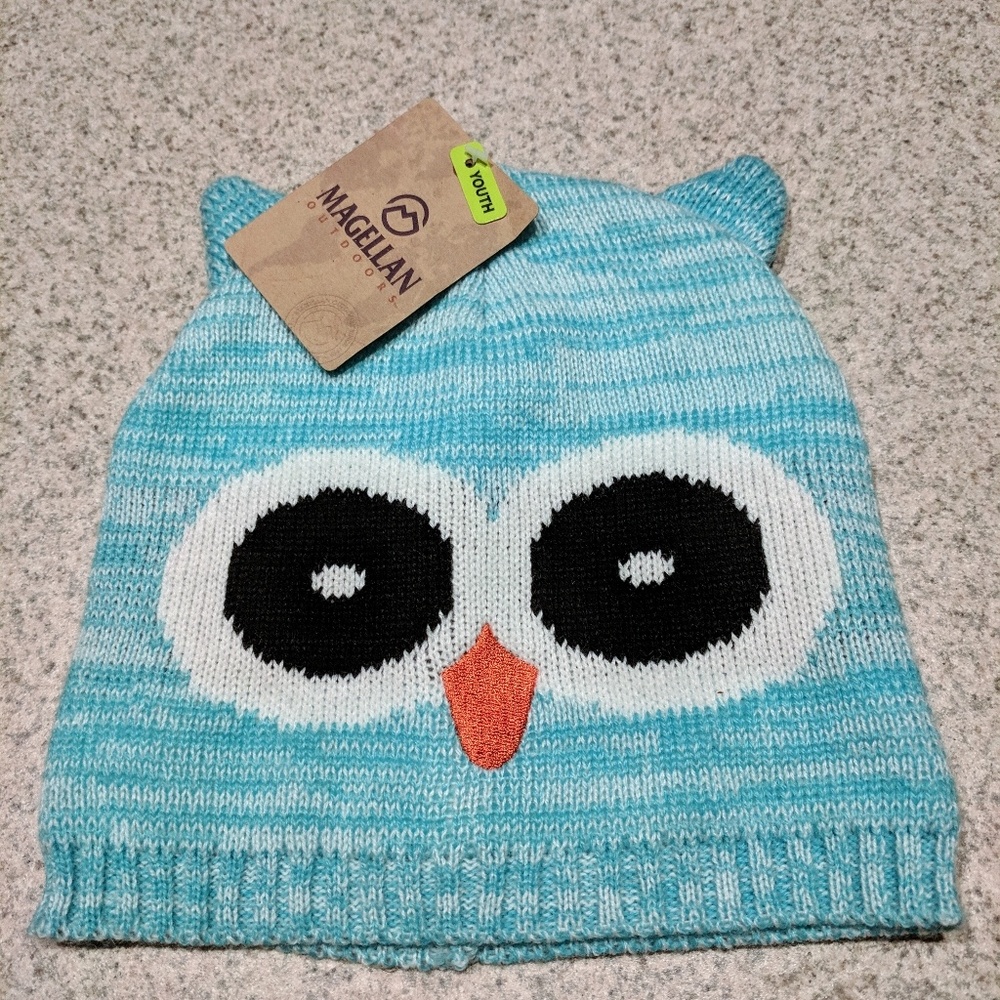 NWT Magellan Outdoors Girl's Owl Critter Beanie